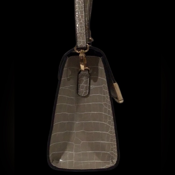 Dune London Faux Leather Animal Embossed Handbag, Shoulder Bag, Crossbody, Tan - Picture 6 of 12